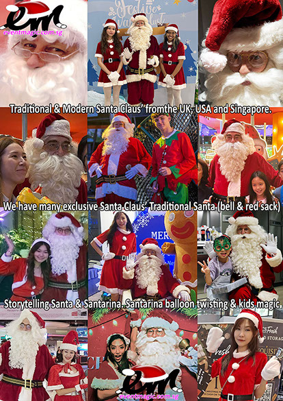 Santa Claus, Caroll Singers, Toy Soldiers, Bell Ringing, Christmas Performers for hire