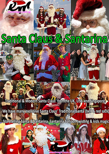 Santa Claus, Caroll Singers, Toy Soldiers, Bell Ringing, Christmas Performers for hire